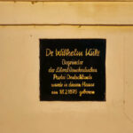 Borna, Gedenktafel Wilhelm Külz