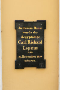 Gedenktafel für Carl Richard Lepsius in Naumburg