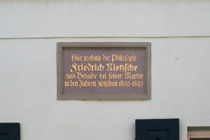 Gedenktafel für Friedrich Nietzsche in Naumburg