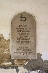 Gedenktafel für die Opfer des Holocaust in Naumburg