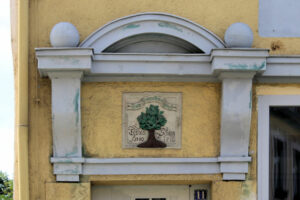 Hauszeichen „Zum grünen Baum“ in Naumburg