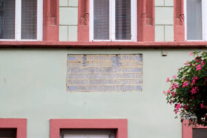 Inschrifttafel Salzstraße 34 in Naumburg