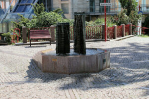 Brunnen am Mannheimer Platz in Riesa